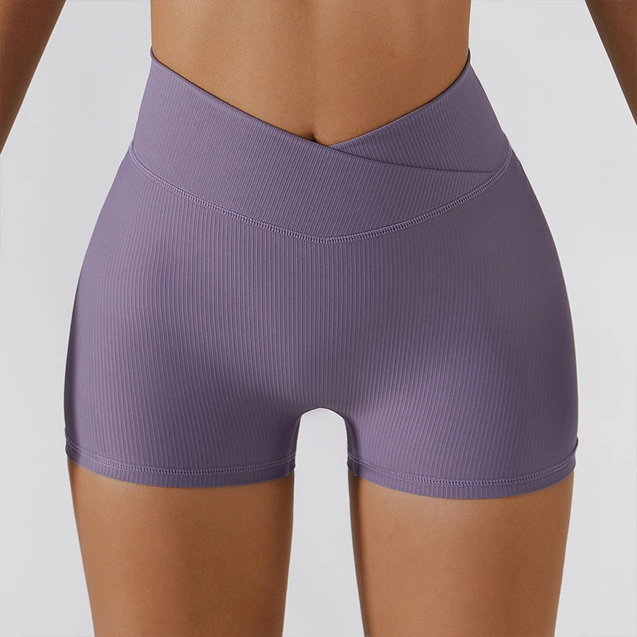 Zipper up Sports Bra Shorts Leggings Ribbed Yoga Set 4 Pieces Gym Fitness Workout Clothing Women Active Wear Sets