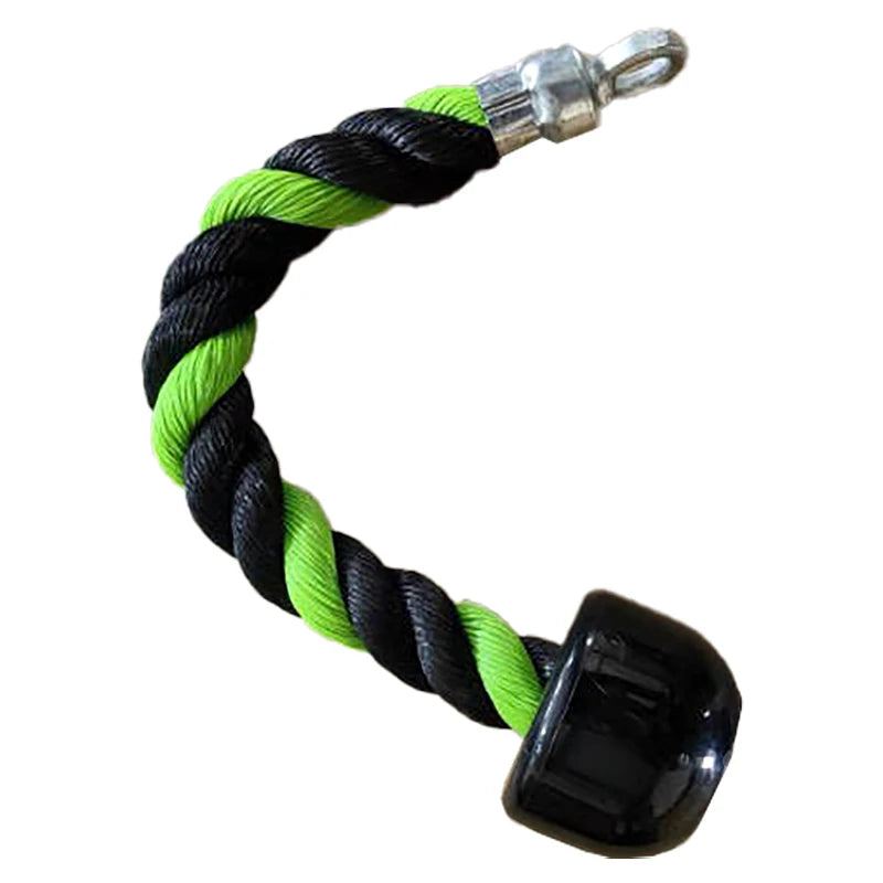Double-Ended Polyester Fitness Rope with Grip for Triceps Trainer Gantry Press Exercise-Unisex Gym Equipment Accessory