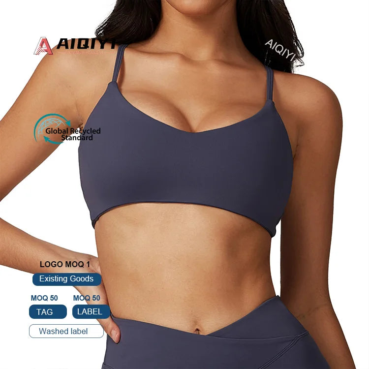 8799 New Design High Quality Open Back Sport Bra Top Fitness Women Backless Gym Yoga Sports Bra for Gym