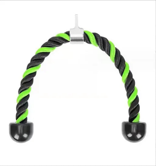 Double-Ended Polyester Fitness Rope with Grip for Triceps Trainer Gantry Press Exercise-Unisex Gym Equipment Accessory