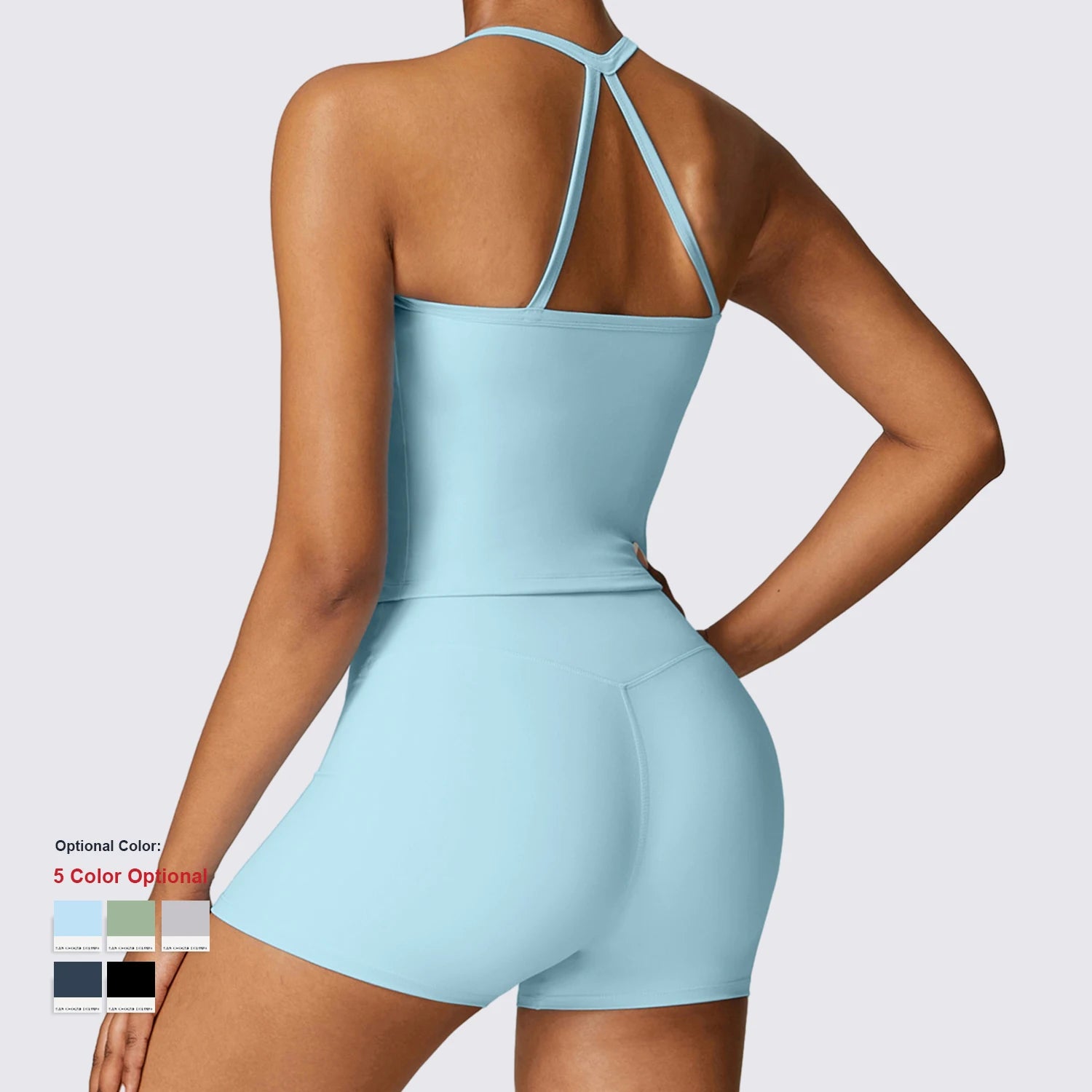 New Women Gym Exercise Athletic Yoga Tops Sleeveless Activewear Singlet Workout Tank Tops Beauty Back Sports Shirts Running Vest