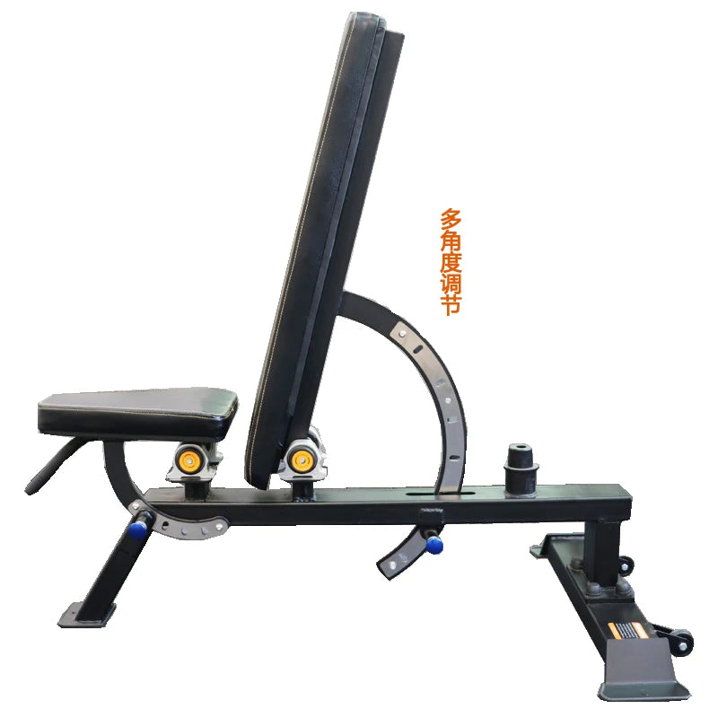 Commercial Foldable Flat Dumbbell Adjustable Benches Home Gym Training Bench with Comfortable Steel Seat Modern Back Extension