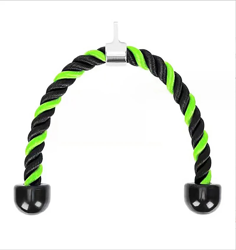 Double-Ended Polyester Fitness Rope with Grip for Triceps Trainer Gantry Press Exercise-Unisex Gym Equipment Accessory
