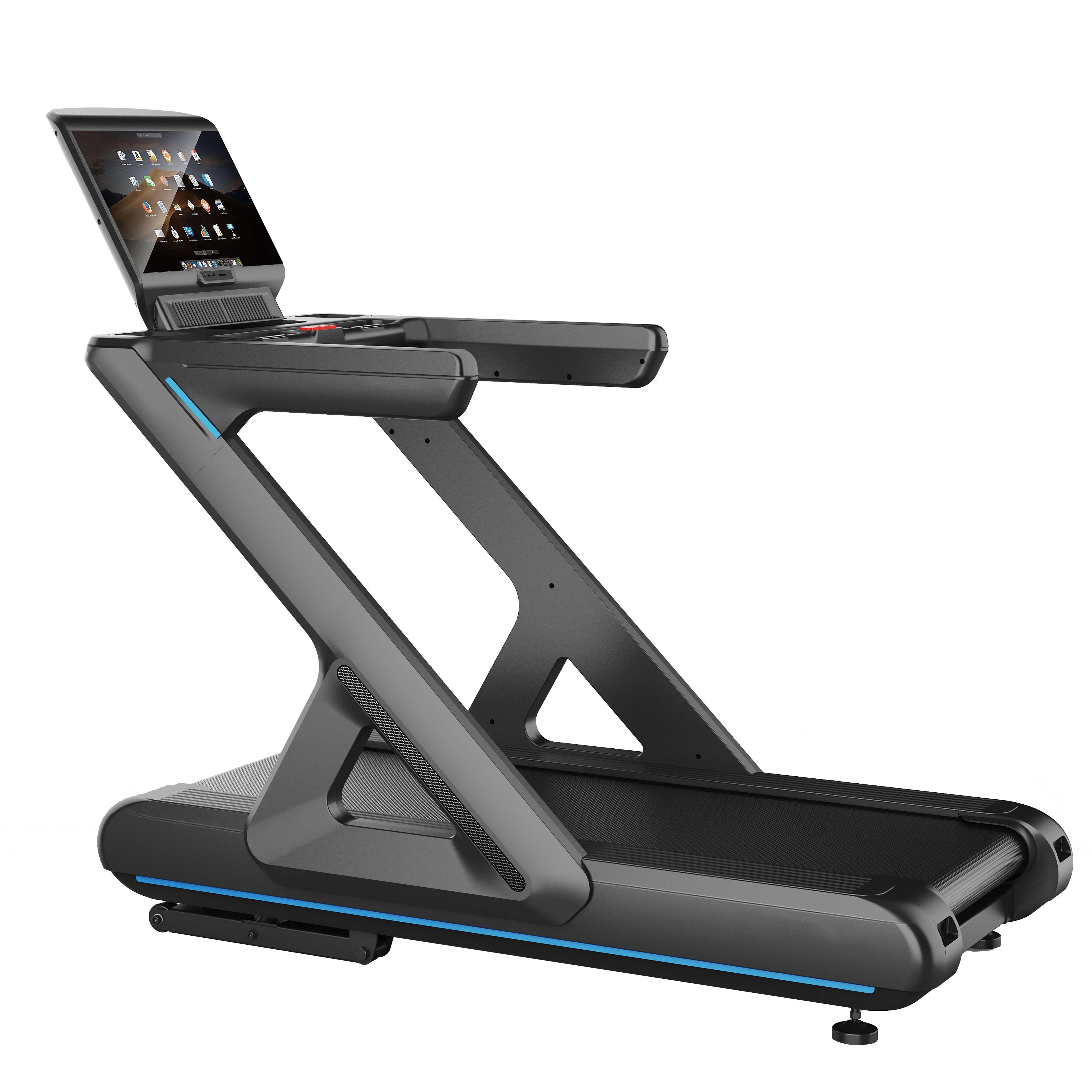 T10 Unisex Commercial Fitness Gym Treadmill Electric Cardio LED Screen Time Machine Running Handheld Time Machine Unisex