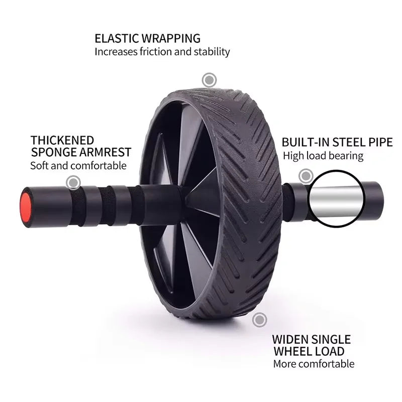 Multifunctional  Home Gym  Fitness Exercise Hot Selling Basic Roller Workout  Ab  Wheel  for Muscle Building