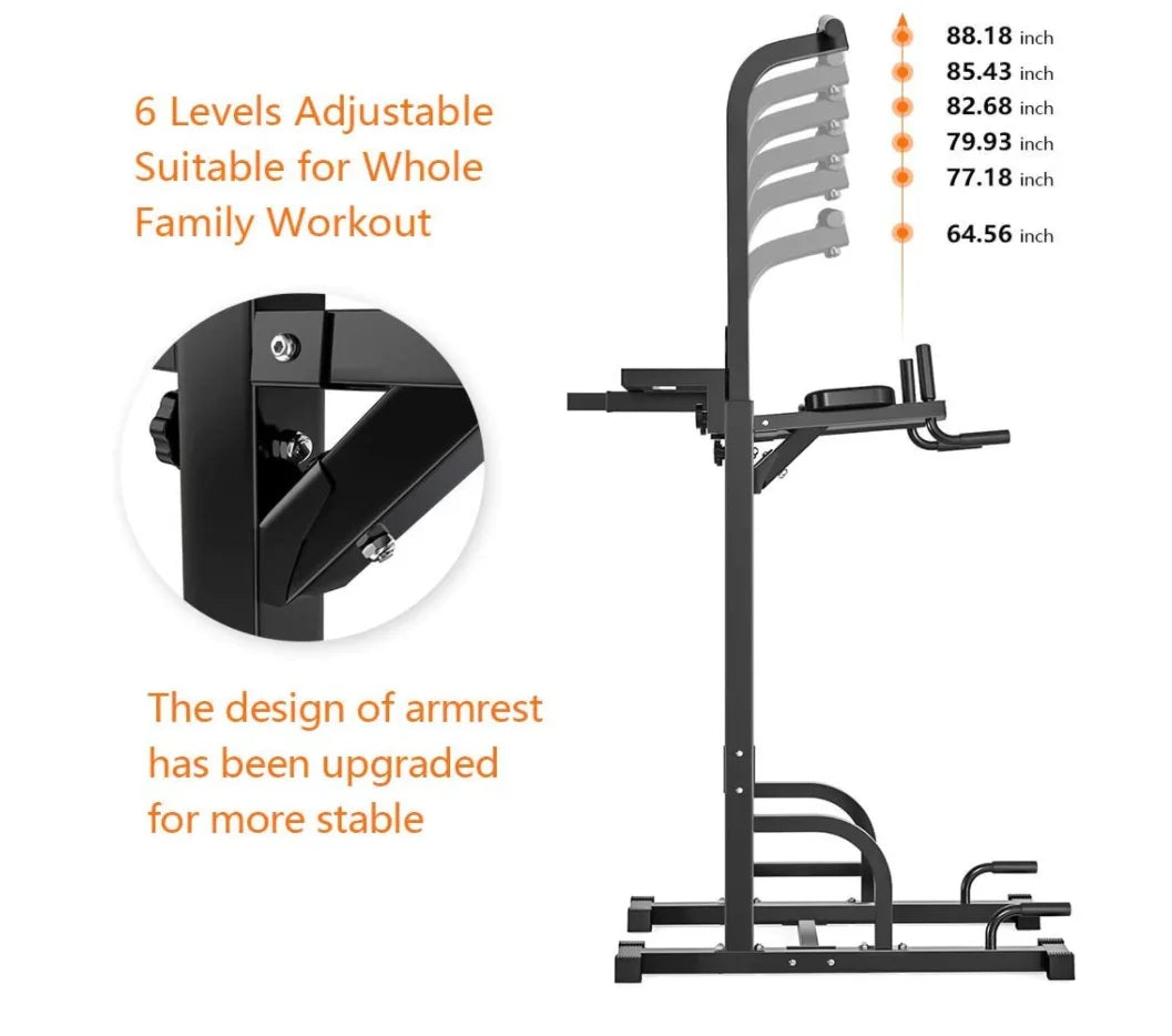 Home Gym Strength Training Workout Equipment Power Tower Dip Station Pull up Bar