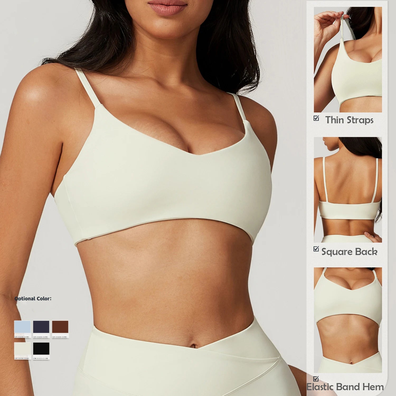 8799 New Design High Quality Open Back Sport Bra Top Fitness Women Backless Gym Yoga Sports Bra for Gym