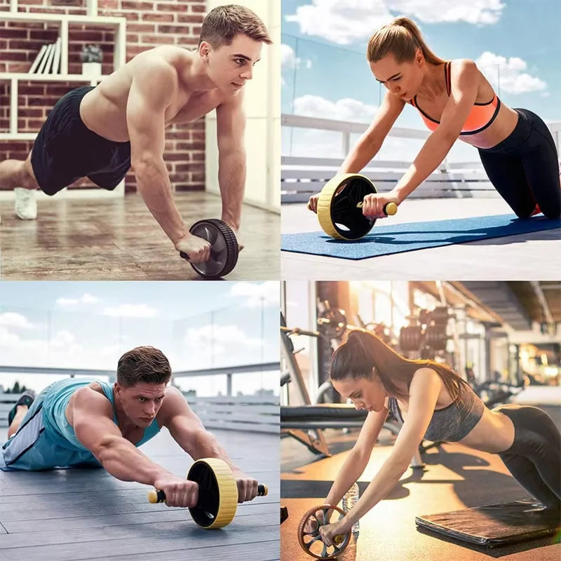 Multifunctional  Home Gym  Fitness Exercise Hot Selling Basic Roller Workout  Ab  Wheel  for Muscle Building
