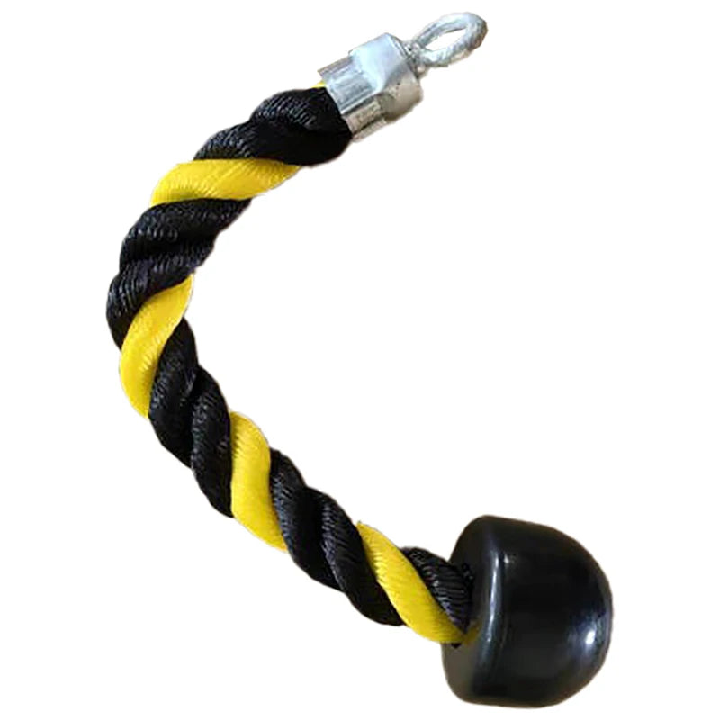 Double-Ended Polyester Fitness Rope with Grip for Triceps Trainer Gantry Press Exercise-Unisex Gym Equipment Accessory
