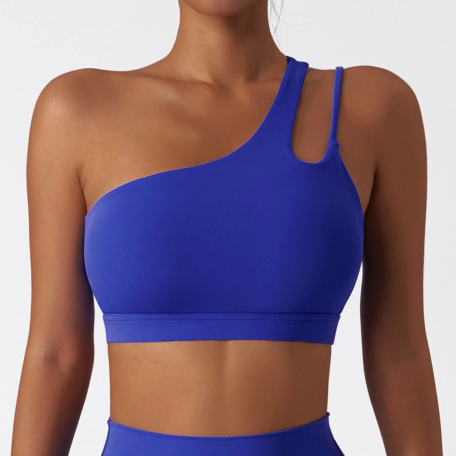 Custom logo Hot Sale 2 Piece Gym One Shoulder Sports Bra Shorts Leggings Yoga Pants Set Yoga Sets Fitness Women