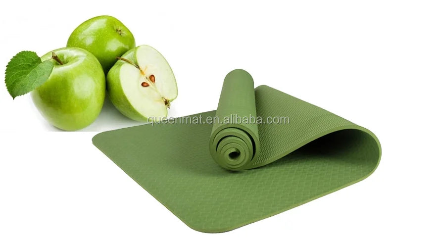 TPE Yoga Mats Custom Printed Eco Friendly New Pink Purple Black Green Waterproof Blue Body OEM Customized Logo Packing Opp