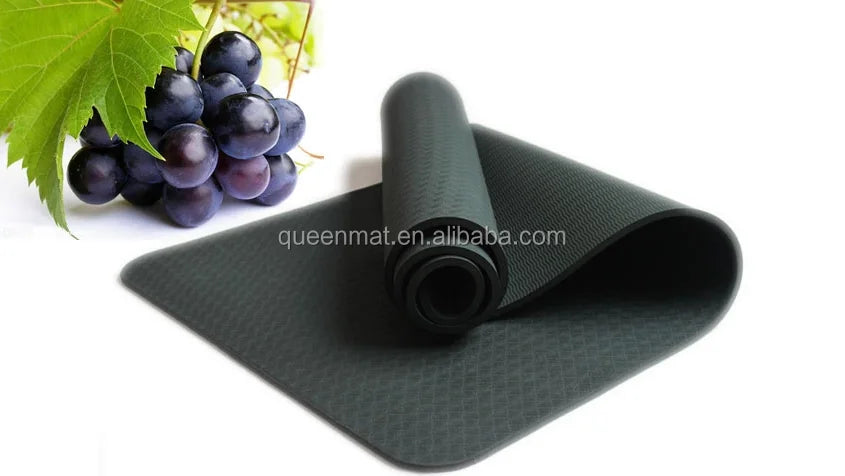 TPE Yoga Mats Custom Printed Eco Friendly New Pink Purple Black Green Waterproof Blue Body OEM Customized Logo Packing Opp