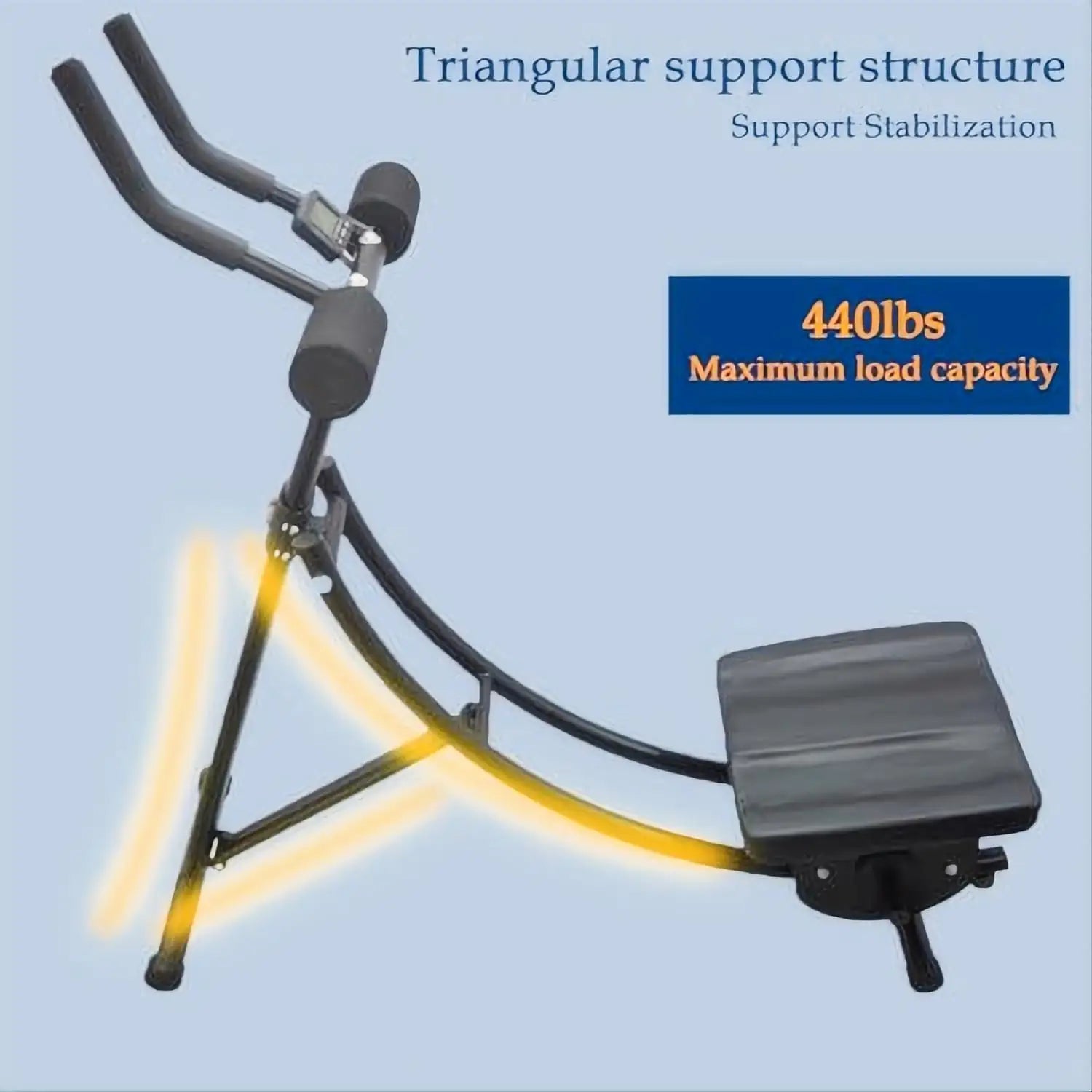 Hot Selling AB Coaster Machine Basic Model 440LB Max Load Collapsible Core Workout Equipment Workout Roller Wheels for Abdominal
