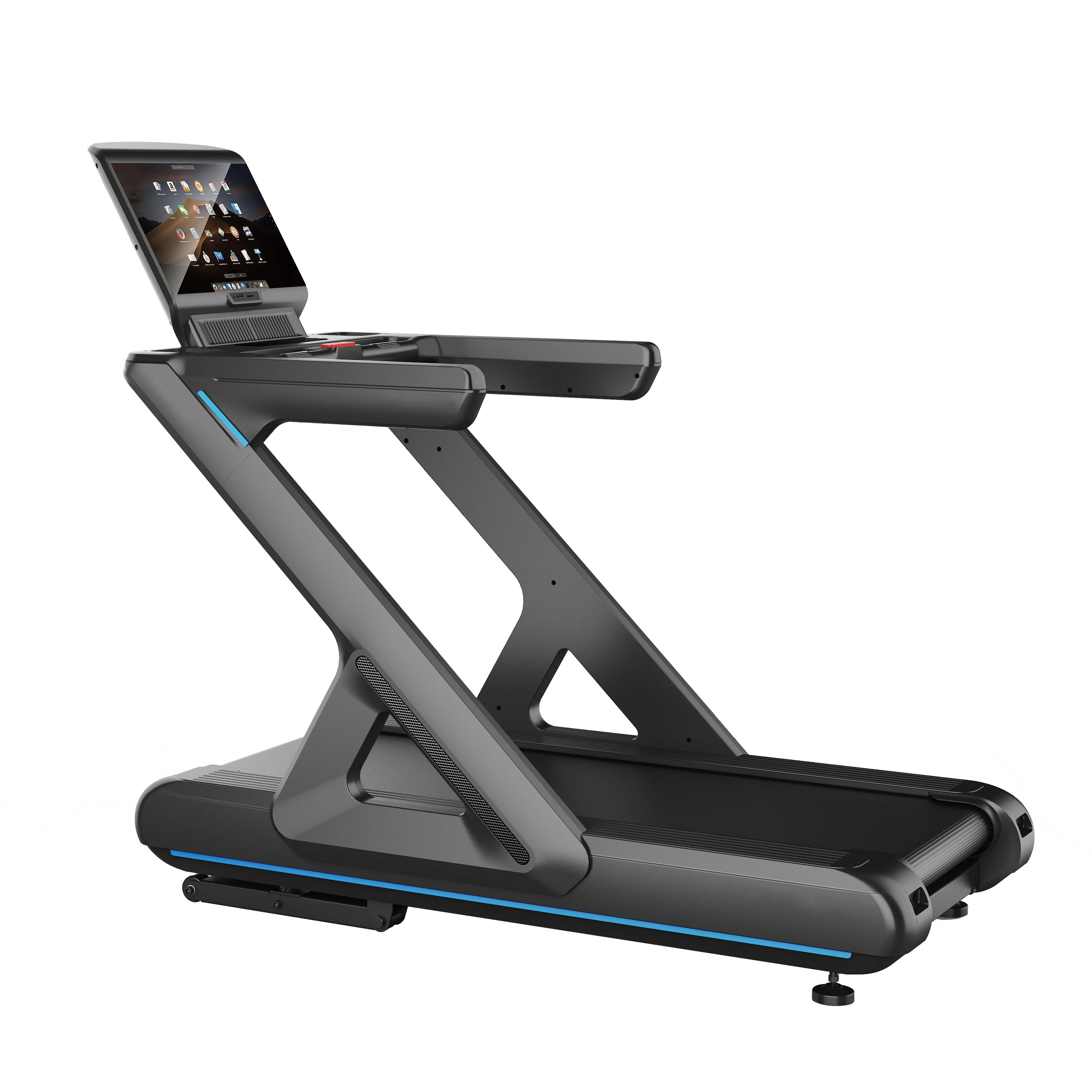 T10 Unisex Commercial Fitness Gym Treadmill Electric Cardio LED Screen Time Machine Running Handheld Time Machine Unisex