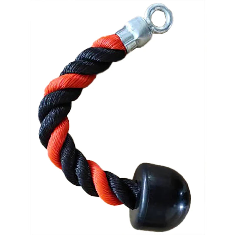 Double-Ended Polyester Fitness Rope with Grip for Triceps Trainer Gantry Press Exercise-Unisex Gym Equipment Accessory