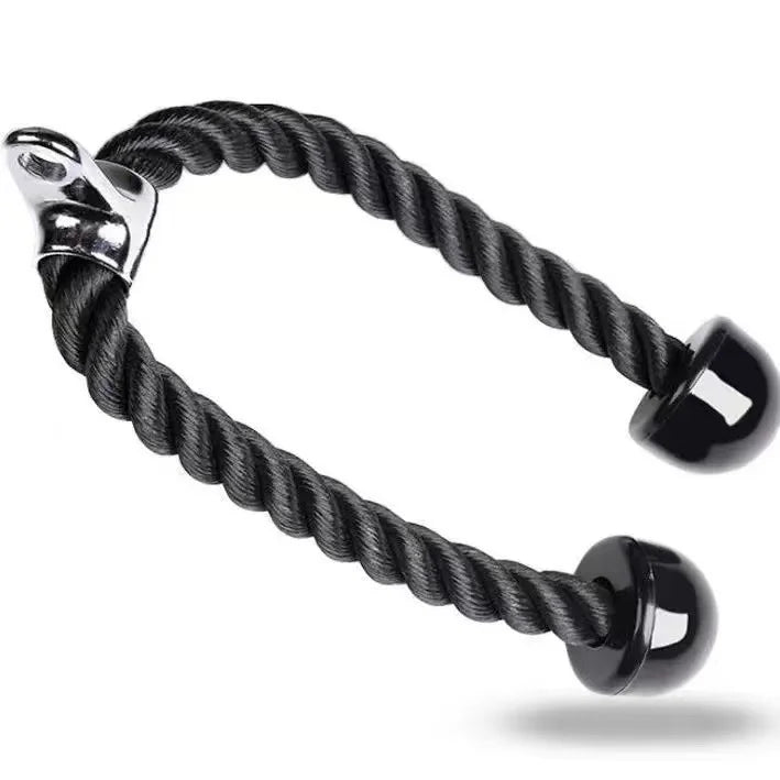 Double-Ended Polyester Fitness Rope with Grip for Triceps Trainer Gantry Press Exercise-Unisex Gym Equipment Accessory