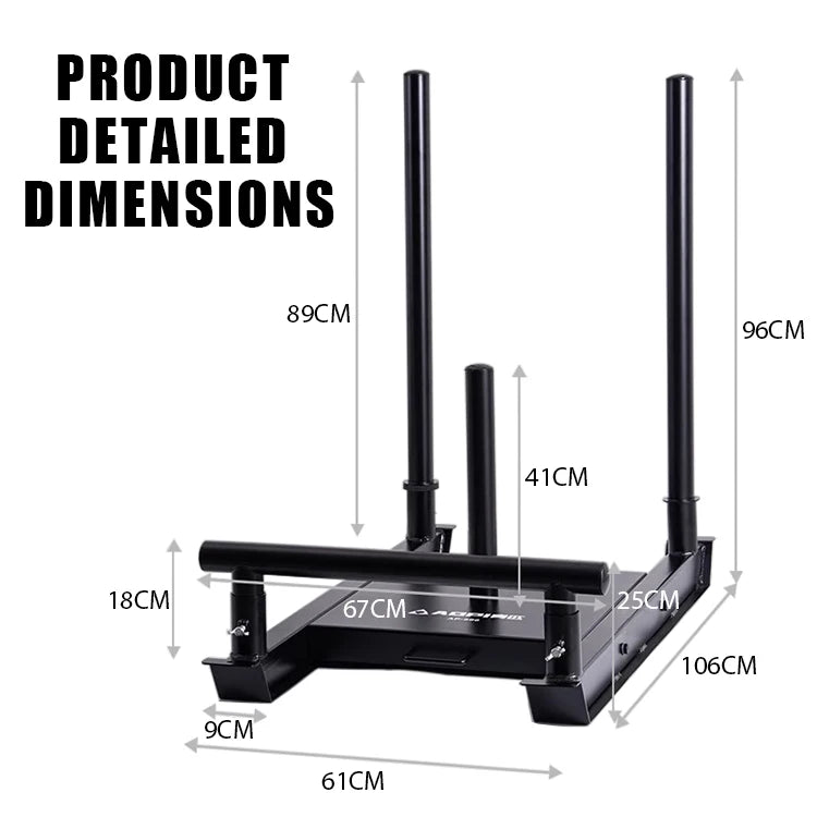 Sled Weight Training Fitness  Strength Speed Workout Equipment  Multi Function Athletic Exercise Station  Fitness Sled