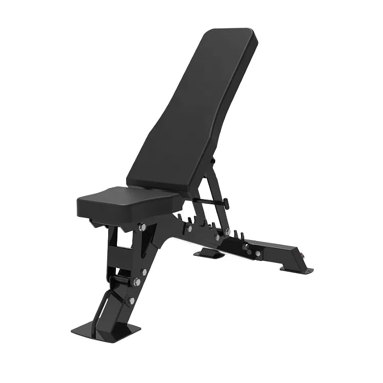 Professional Incline/Decline Weight Bench, Commercial Gym Quality with Transport Wheels