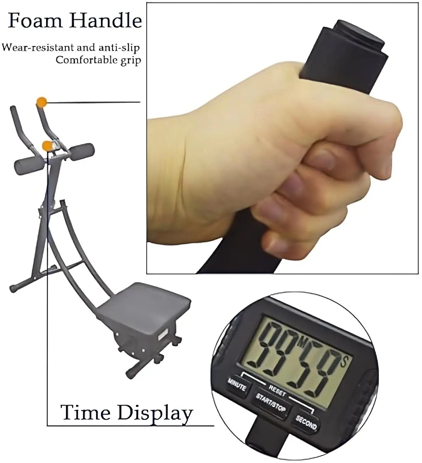 Hot Selling AB Coaster Machine Basic Model 440LB Max Load Collapsible Core Workout Equipment Workout Roller Wheels for Abdominal