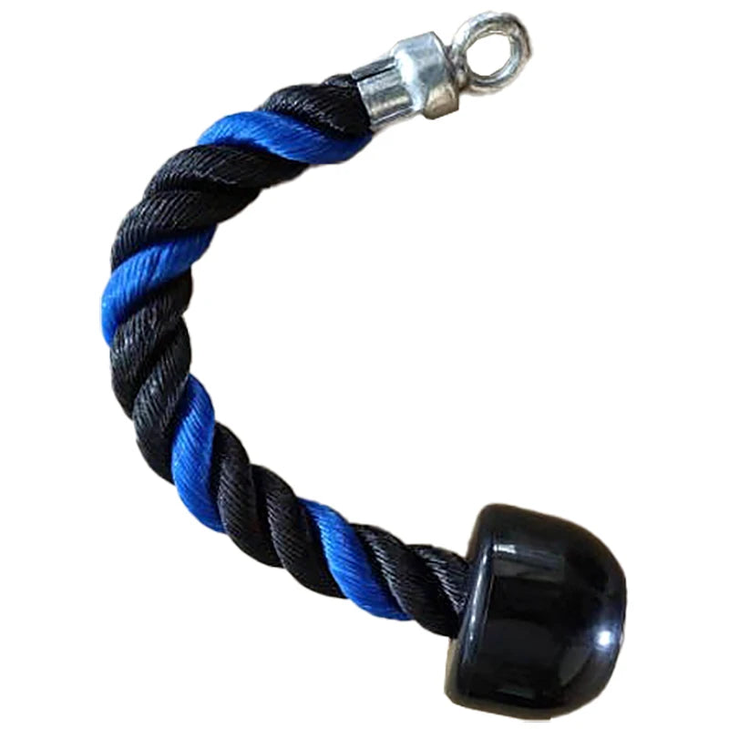 Double-Ended Polyester Fitness Rope with Grip for Triceps Trainer Gantry Press Exercise-Unisex Gym Equipment Accessory