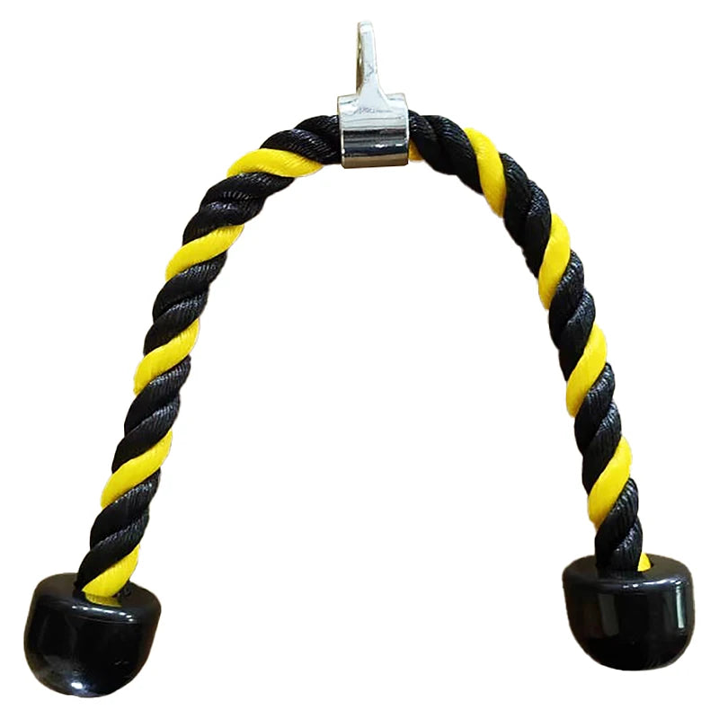Double-Ended Polyester Fitness Rope with Grip for Triceps Trainer Gantry Press Exercise-Unisex Gym Equipment Accessory