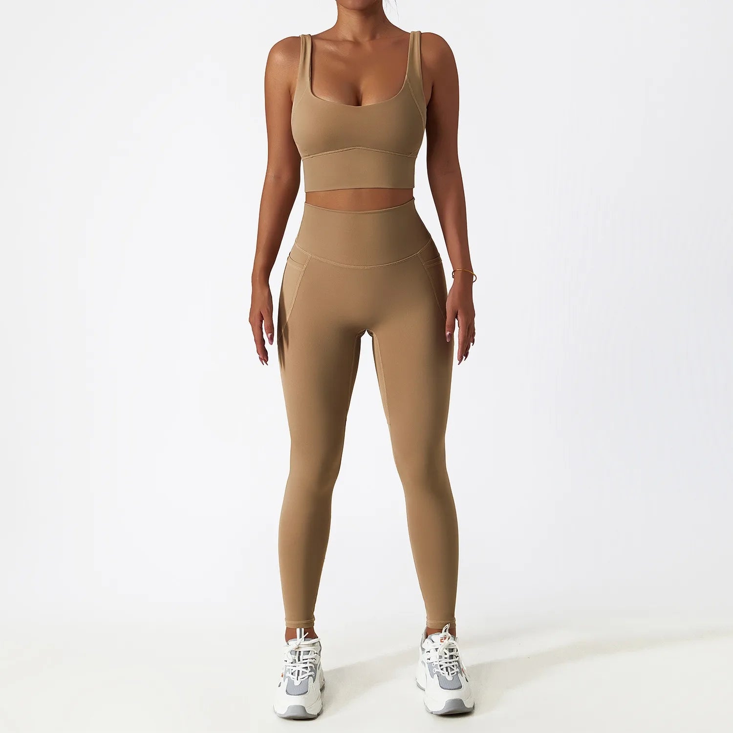 Custom logo Hot Sale 2 Piece Gym One Shoulder Sports Bra Shorts Leggings Yoga Pants Set Yoga Sets Fitness Women