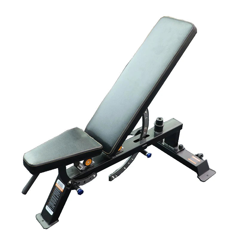 Commercial Foldable Flat Dumbbell Adjustable Benches Home Gym Training Bench with Comfortable Steel Seat Modern Back Extension