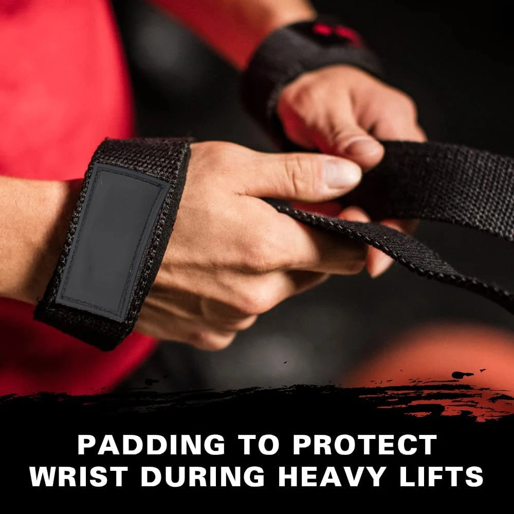 1 Pair Weight Lifting Straps with Wrist Support, Wrist Straps for Weightlifting, New Workout Wrist Wraps for Deadlifting In Gym